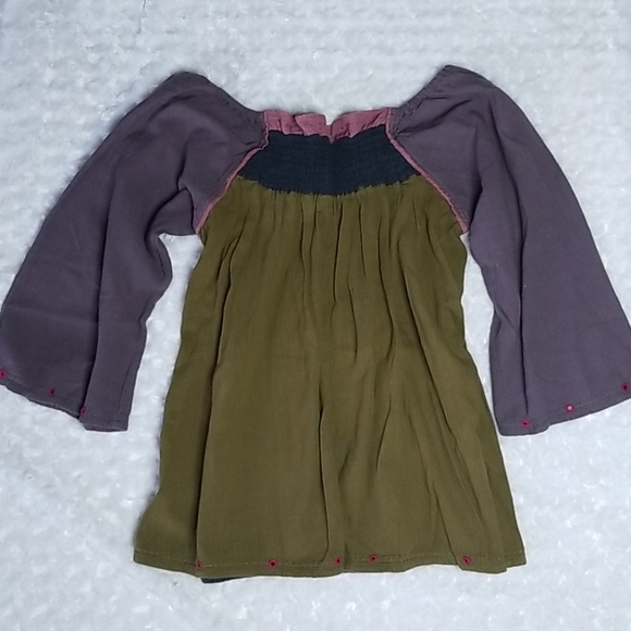 Vintage Bohemian Hippie Embroidered One Size Pullover Tunic Top - Picture 5 of 15